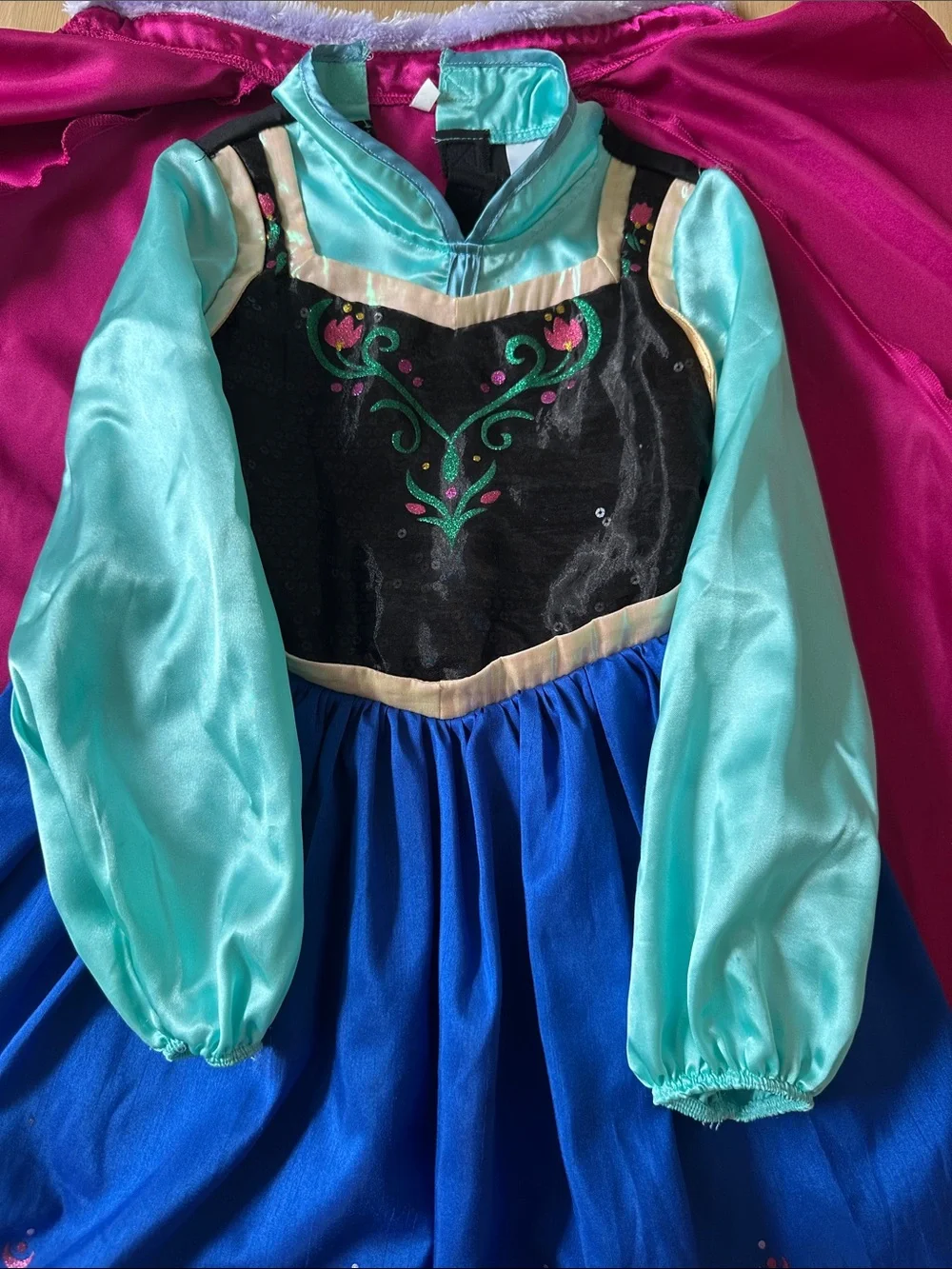 Disney Frozen Anna Dress and Cape Costume